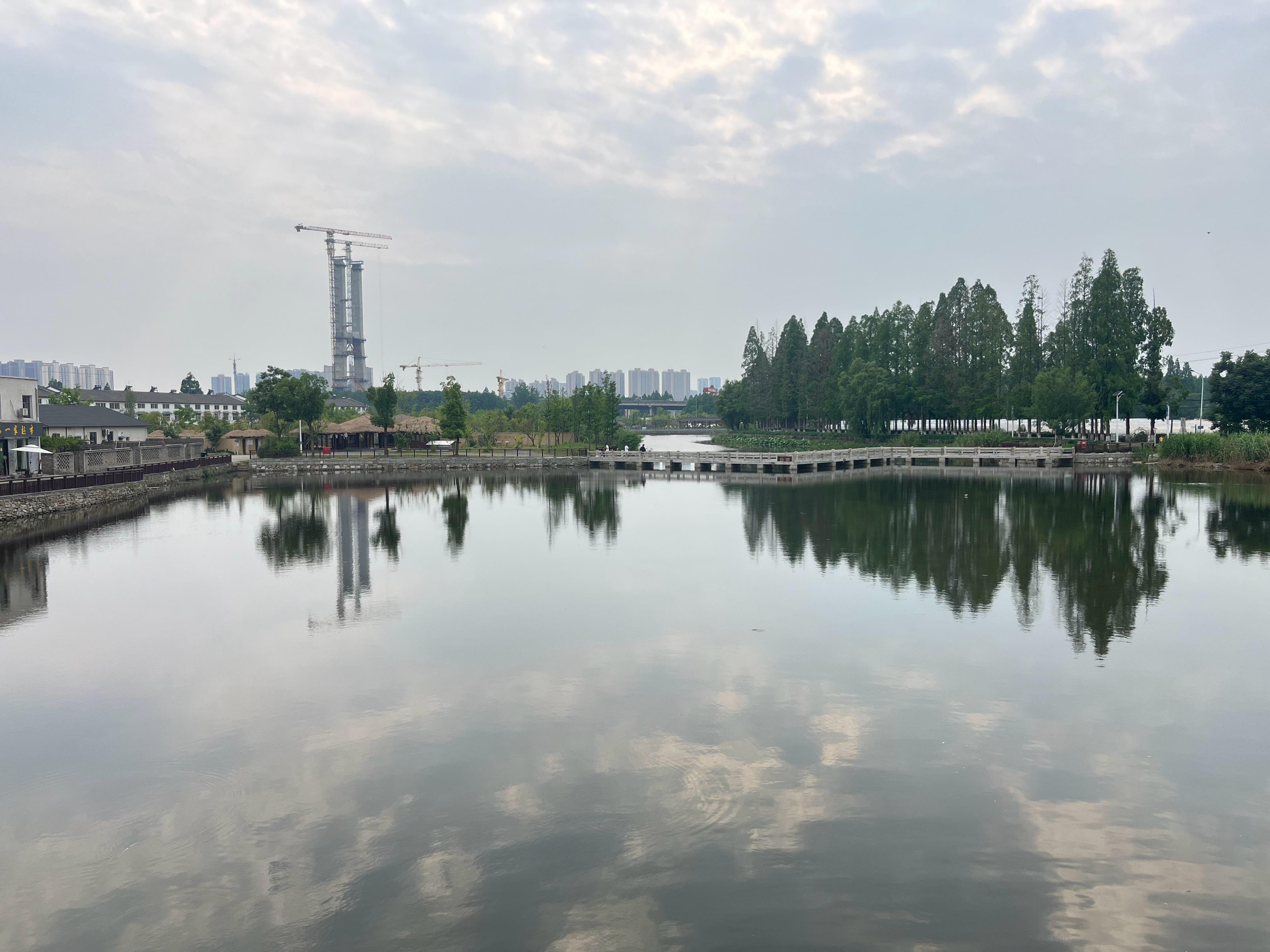 我们村里有一片专门做亲子采摘的园子，里头种着不少应季的蔬菜，也散养了些鸡鸭鹅，听