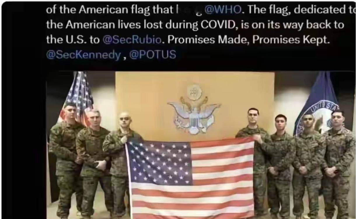 国际舞台再添荒诞一幕！美国竟然强行抢夺旗帜！2026年初，美国宣布退出世界卫