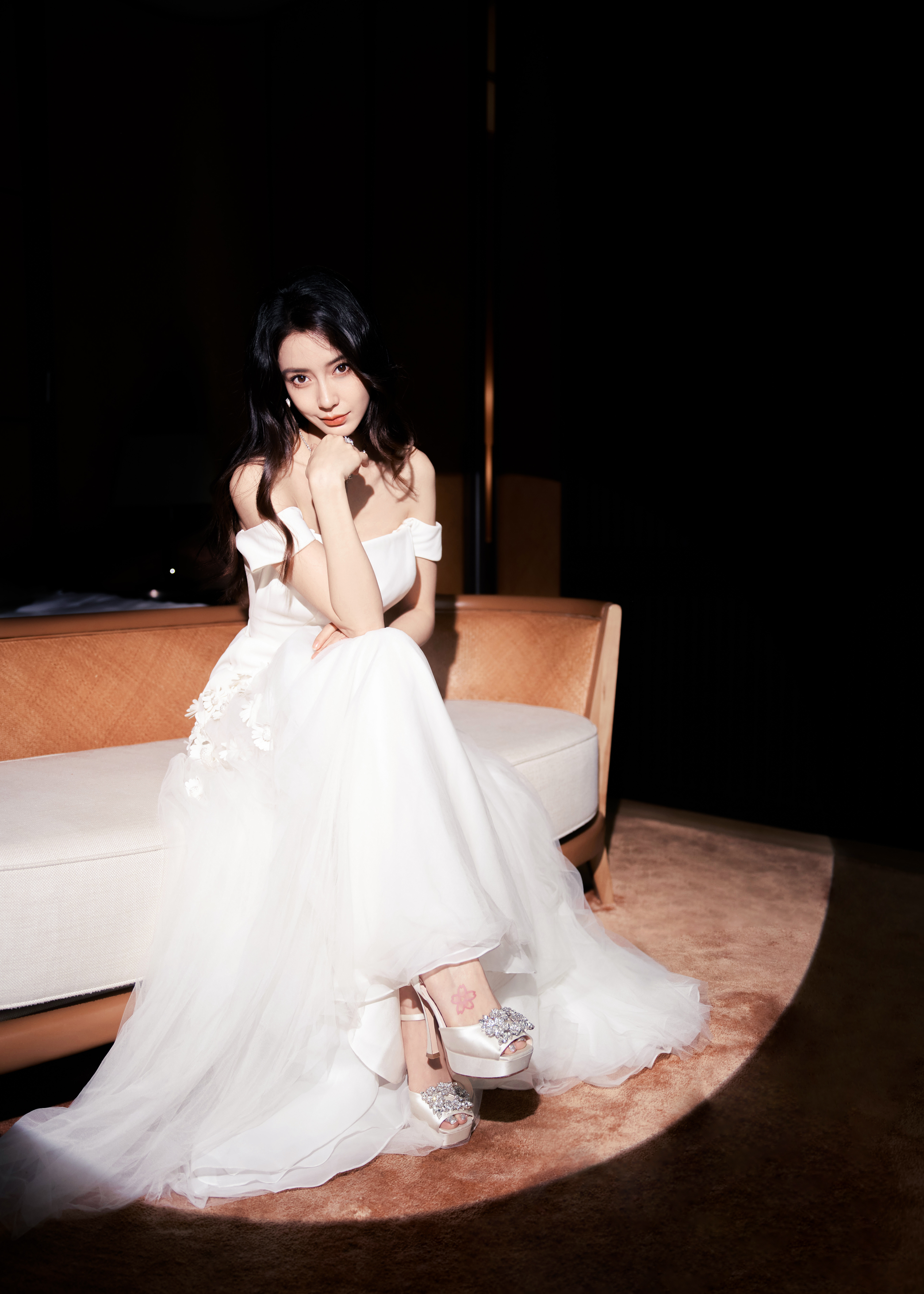 杨颖，白裙穿搭的angelababy​​​