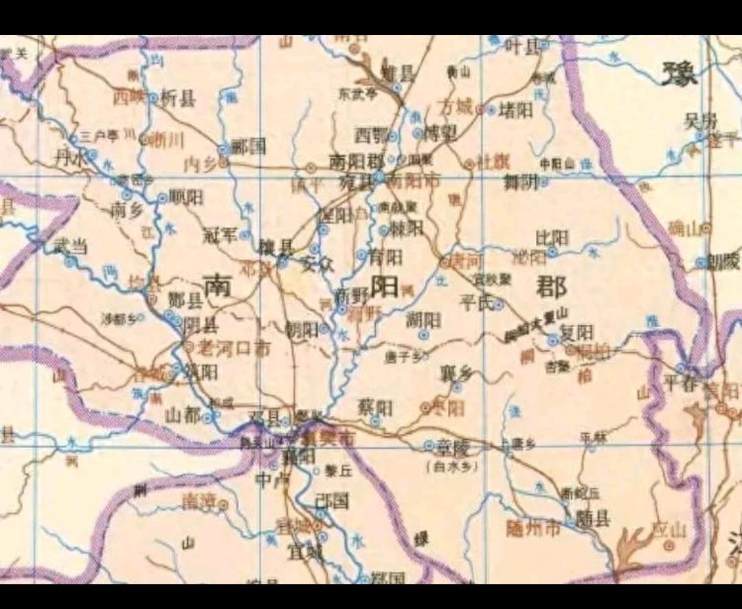 官方权威东汉地图打脸网红伪图：隆中自古属南阳郡，躬耕南阳毫无矛盾网上流传一