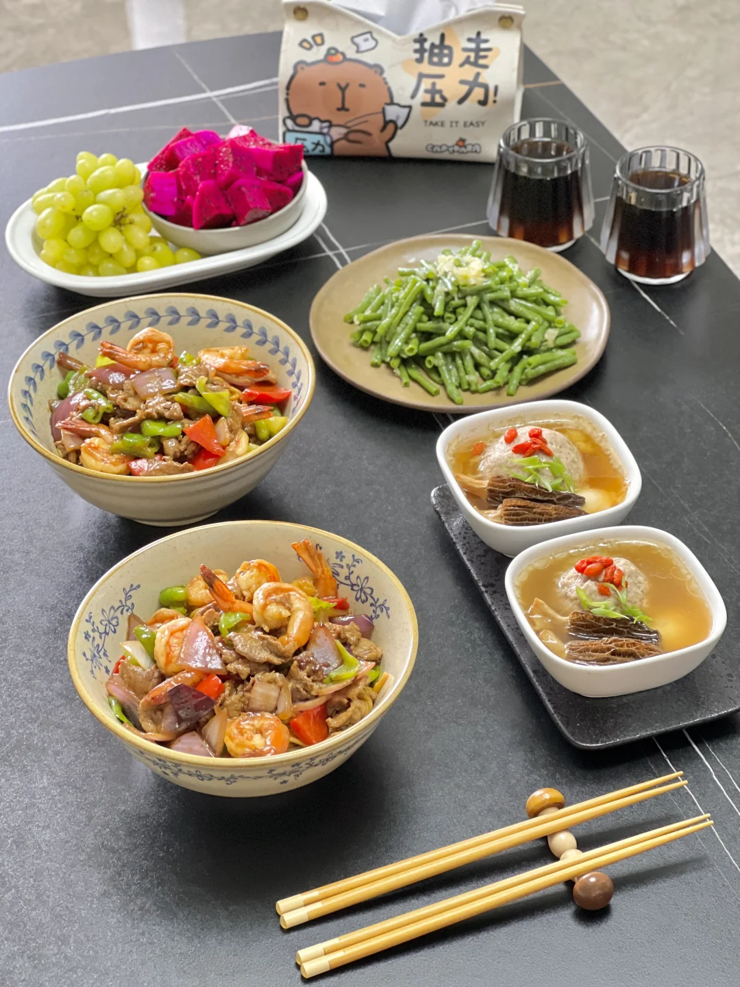 敲好吃的鲜虾牛肉面🍜