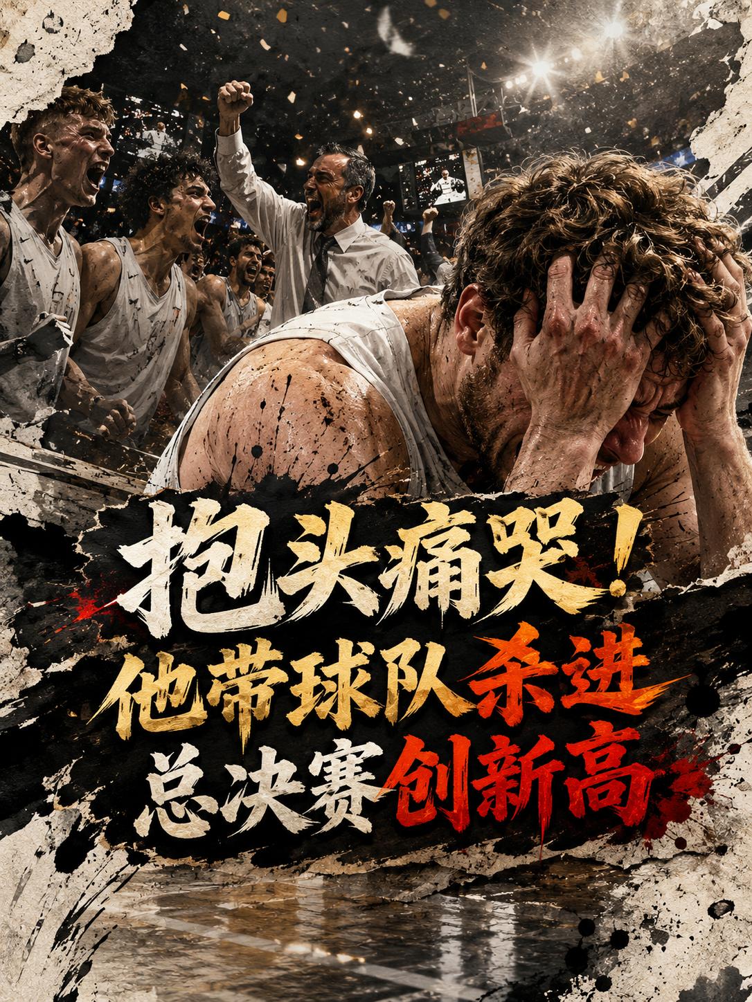 文班亚马在场边抱头痛哭，因为他不仅帮助马刺队重新打进了总决赛，还创造了职业生涯的