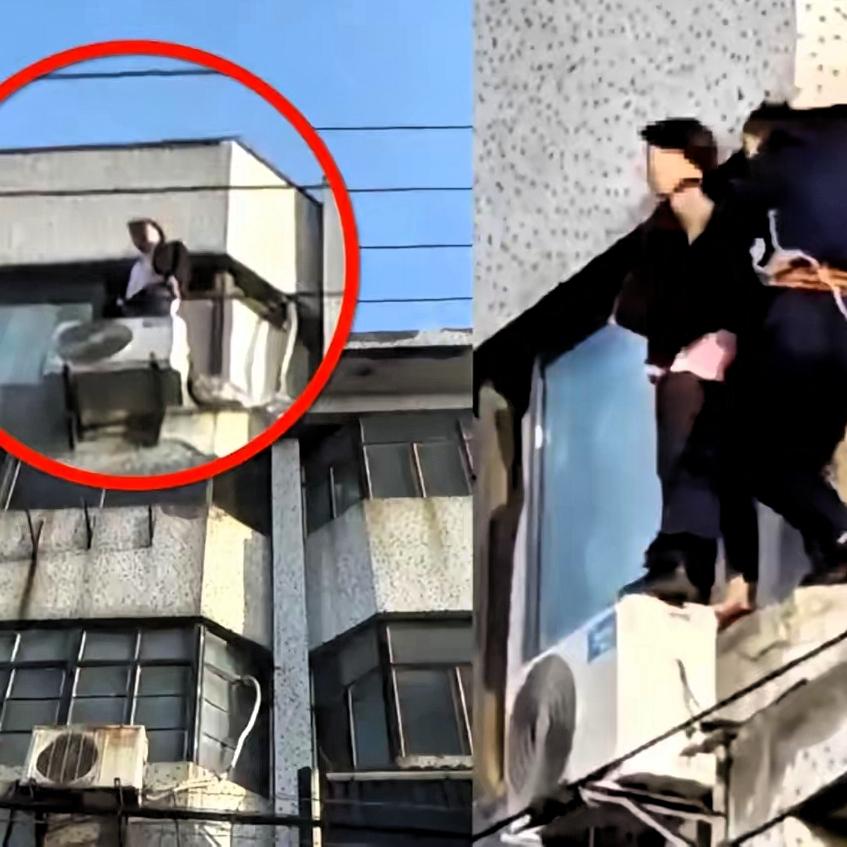 呼和浩特一个13岁女孩跟妈妈吵架，气得冲上26楼楼顶，一跳下去没了，家里人悲痛过