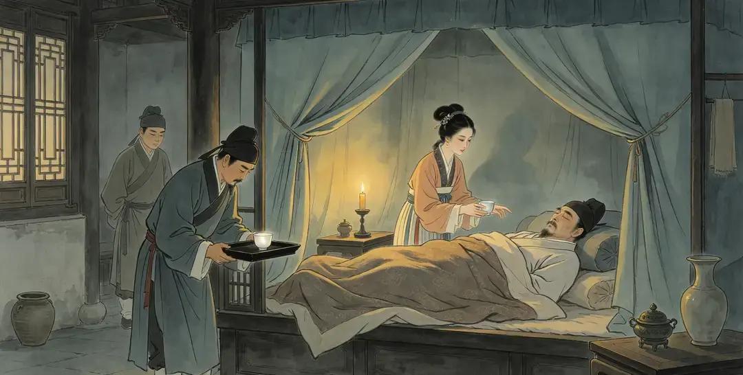 北宋真宗年间，寿县那个姓彭的老乡绅临死前干了件荒唐事，他非要让刚娶回家一年的年轻