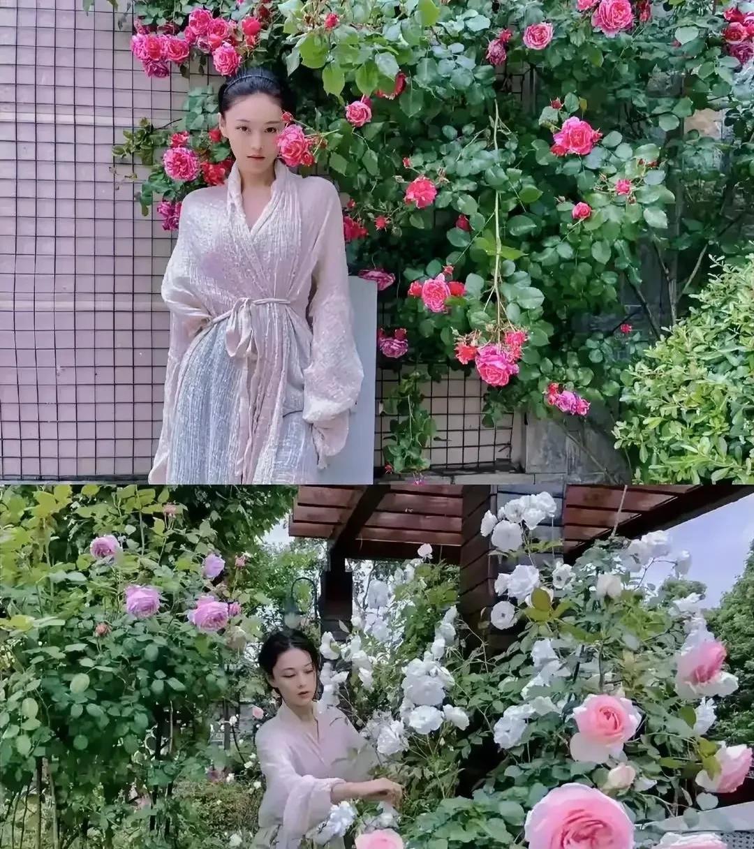 张馨予说，几年前我在院子里种下了桃树和枇杷树。平时有空就去侍弄一下，修剪浇水施肥