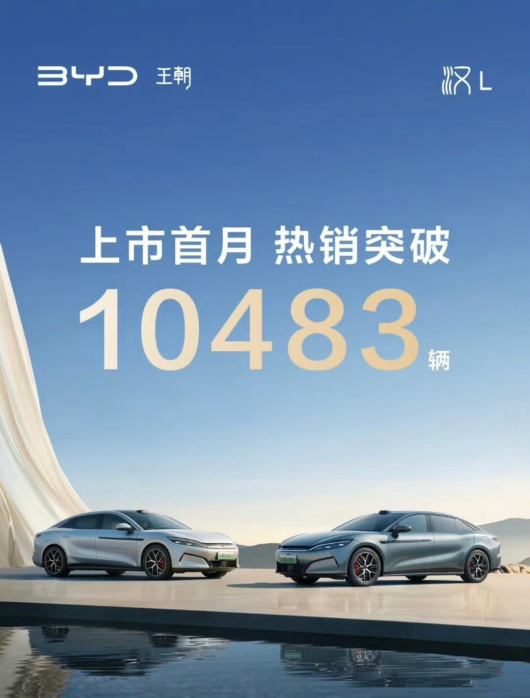 比亚迪汉L发布首月就销量破万，还不是完整月份，4.9日才发布的，也就20天。这个