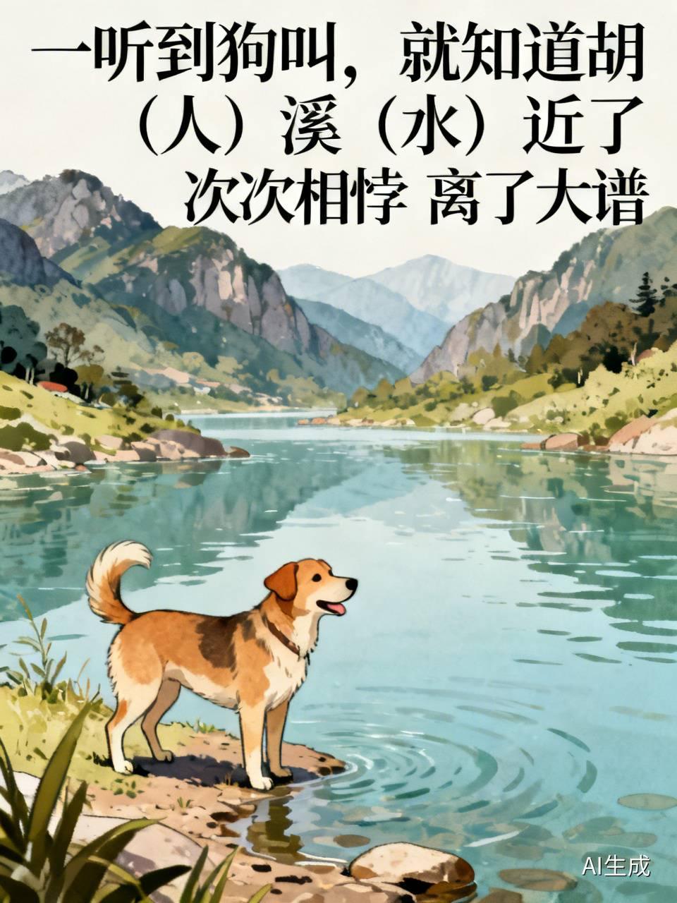 网上一个广为流传的段子：一听到狗叫，就知道胡（人）溪（水）近了（胡锡进）。真是