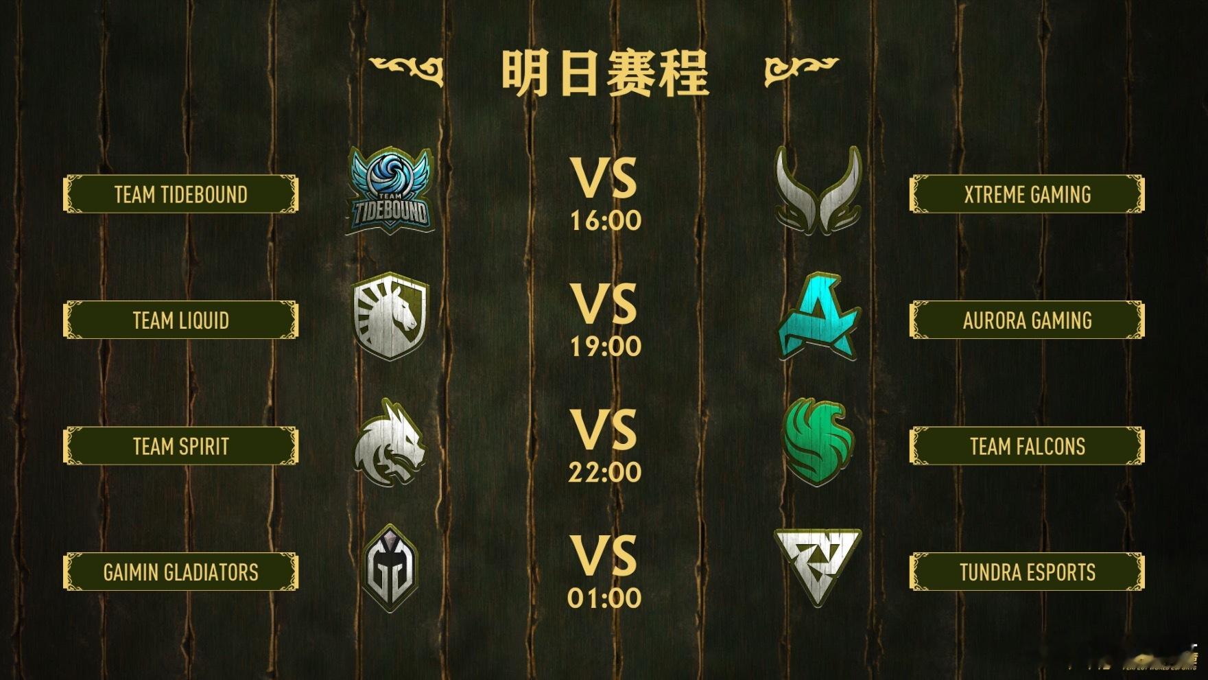 PGL的瑞士轮结束了，八强如下，明天XG要打德国战车了！dota2dota​​