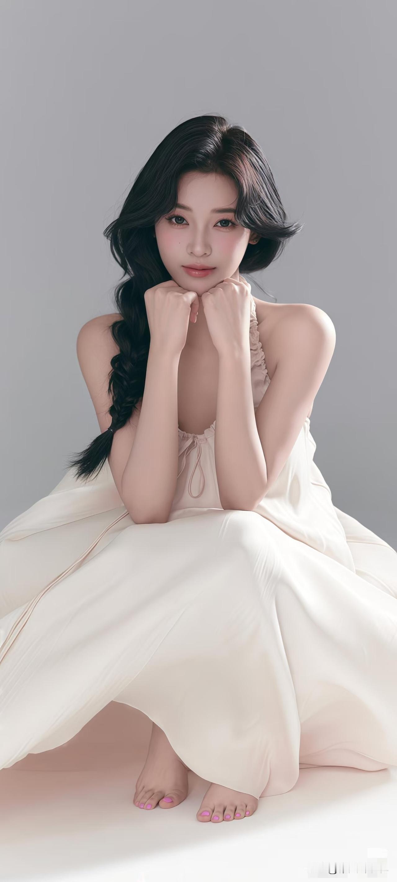 脚。既然是美女么，光着脚好看，穿着白袜，或者黑丝都好看，穿着👠好看，