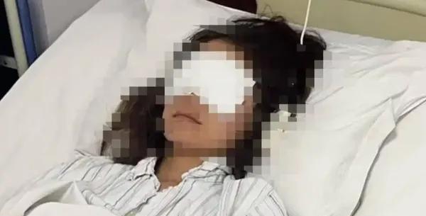 这个男子真是太坏了。在2025年6月10日。一个年轻的女子在山东潍坊市临朐县