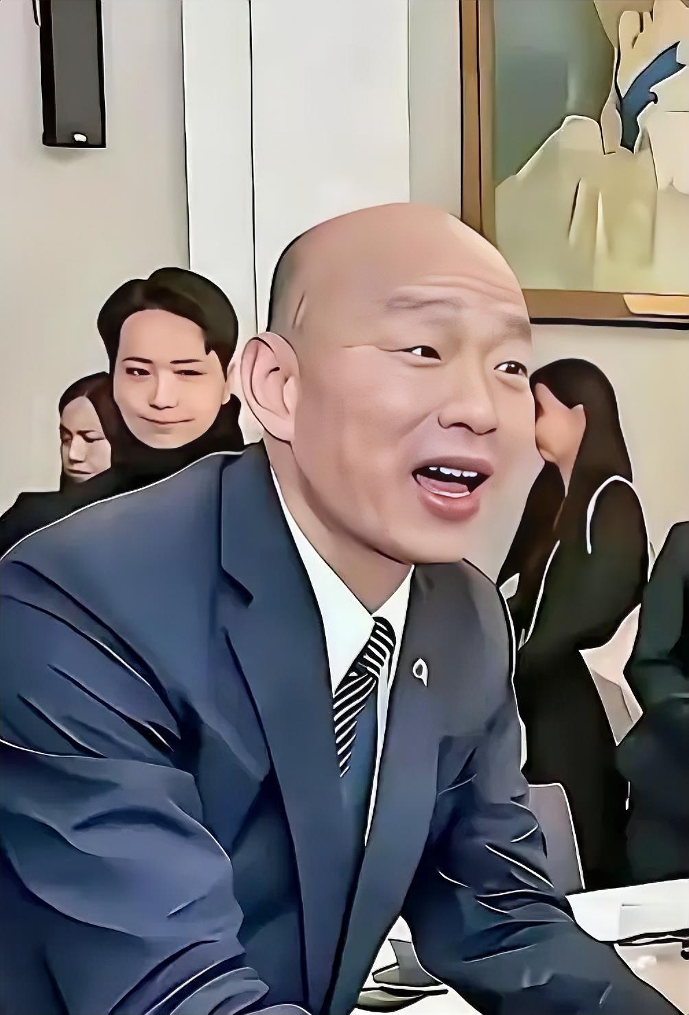 如果你没见过汉奸的模样，就看看他。他以前曾这样忽悠高雄选民：“货出去，人进来，