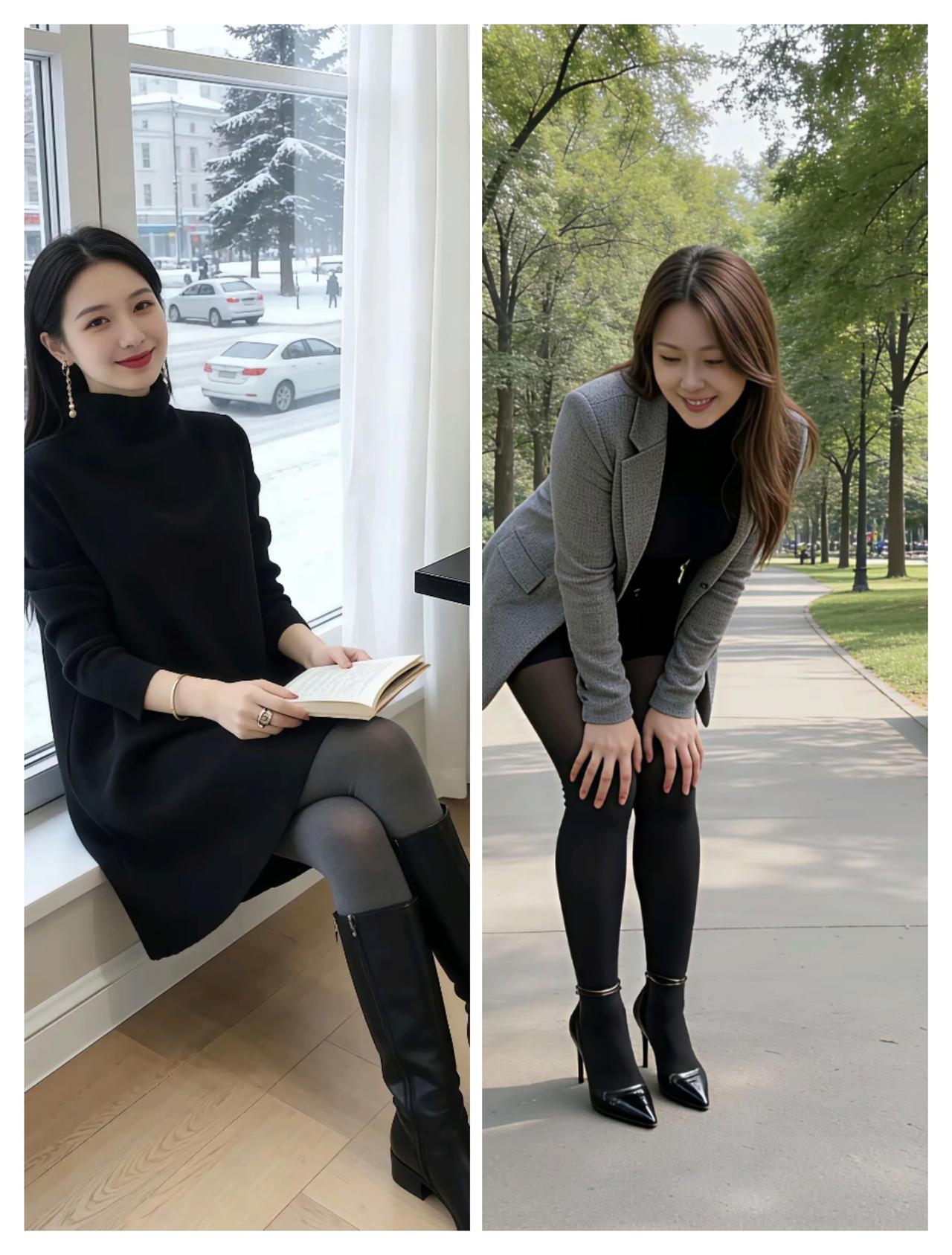 想穿搭得知性又显身材，选对版型超重要。苹果型身材就选V领连衣裙，修饰颈部线条