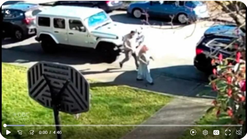 在加拿大的温哥华，一位88岁的老妇人在光天化日之下被抢。事情发生在温哥华的新威