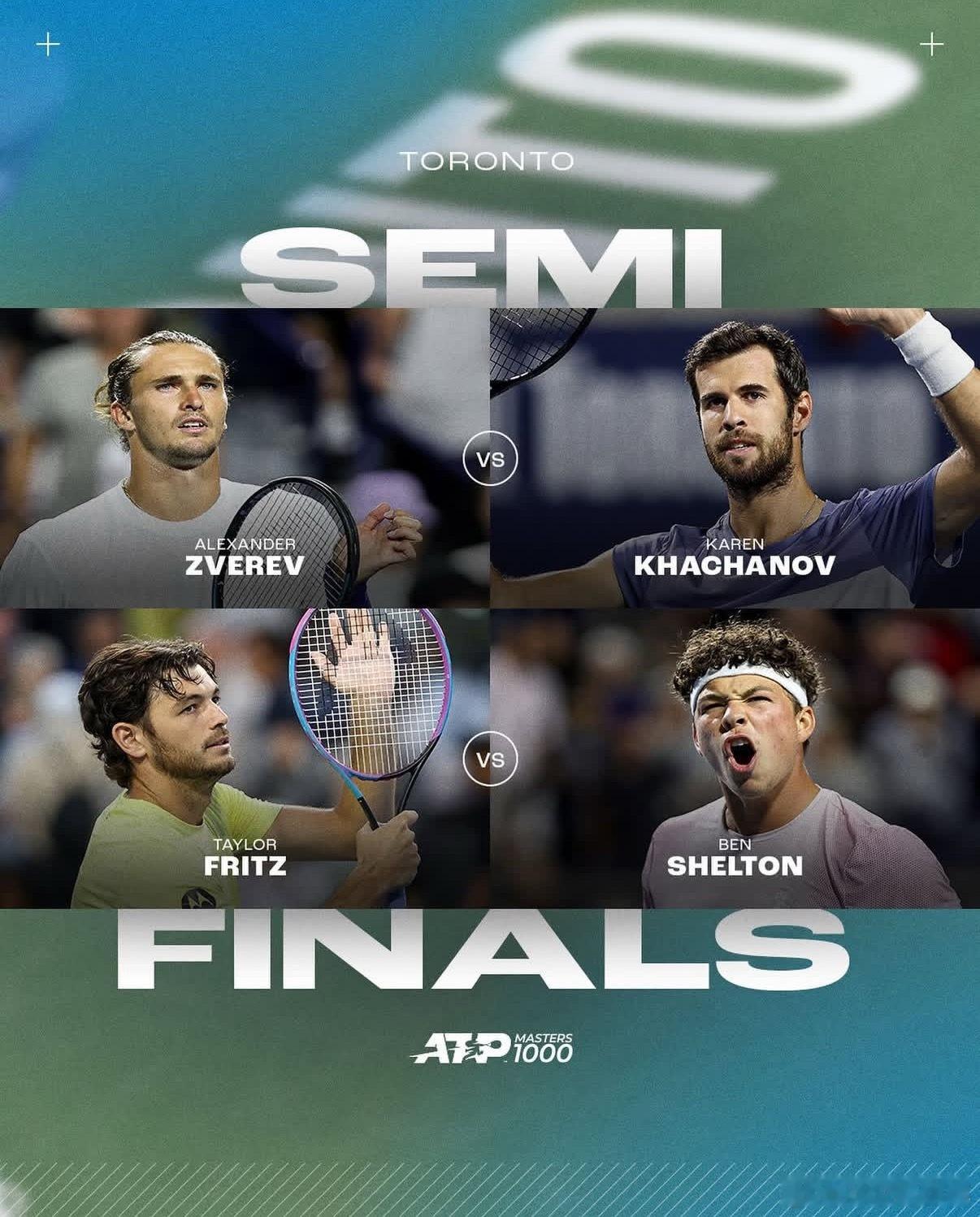 ATP1000加拿大大师赛明早将在多伦多展开半决赛的争夺，以下赛程为北京时间?