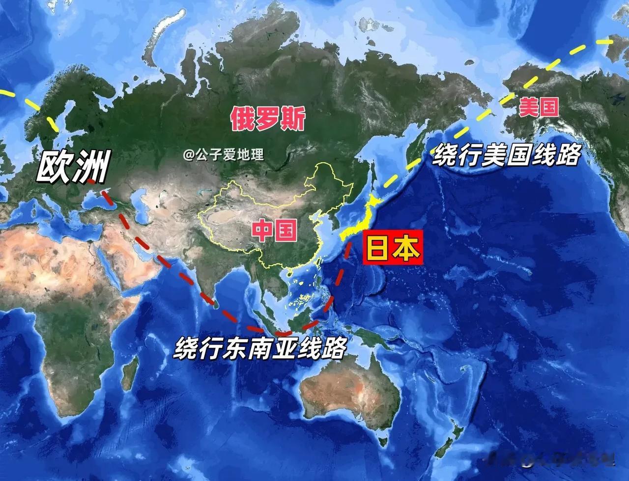 如果中国仿效俄罗斯，禁止日本民航飞机经过中国领空，那么日本民航飞机非欧洲应该怎么