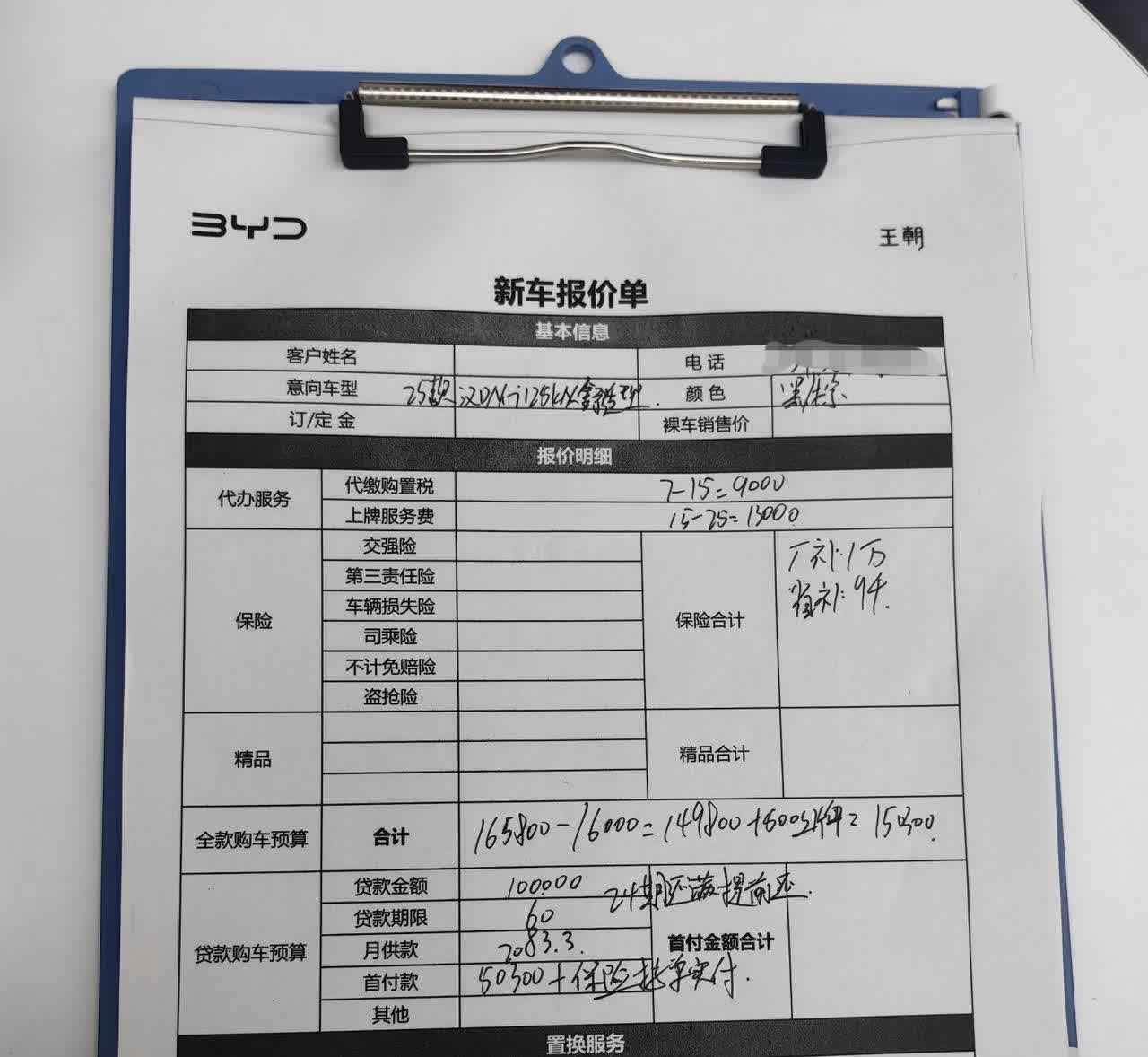 今天去看了比亚迪汉，这个报价大家觉得还有没有空间，有买过的给点建议！汉