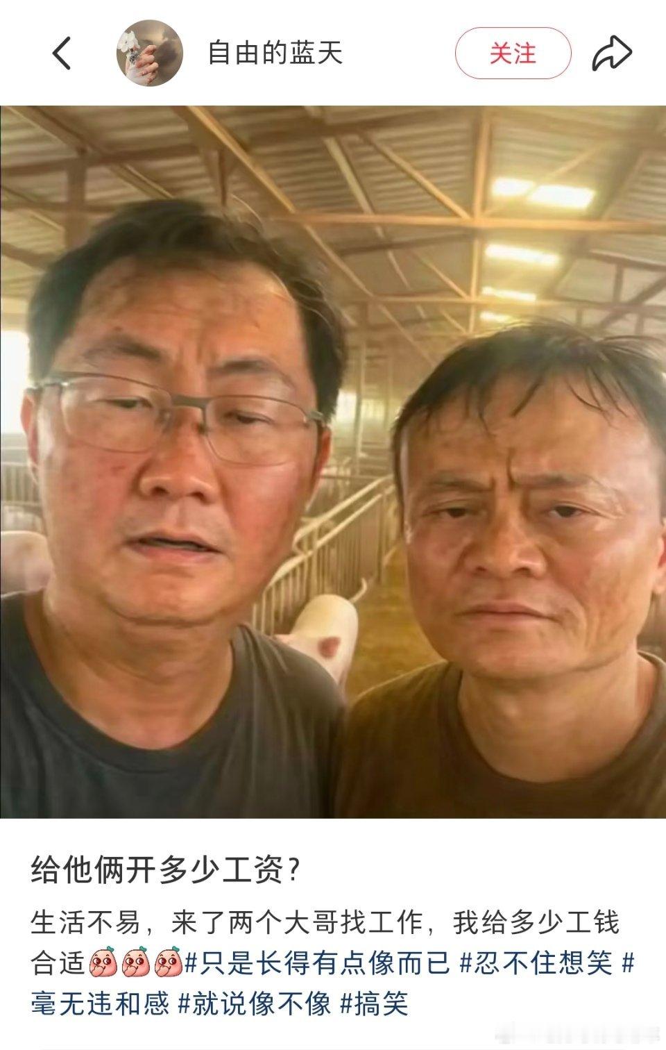 原谅我很不厚道的笑了。。。。你认识这两个人是谁吗？​​​