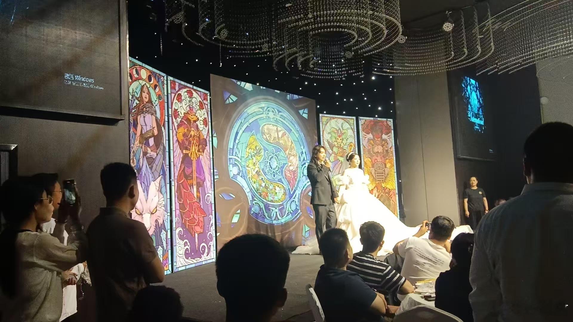 刀友投稿参加朋友的dota2主题婚礼！TI12这个确实是帅​​​