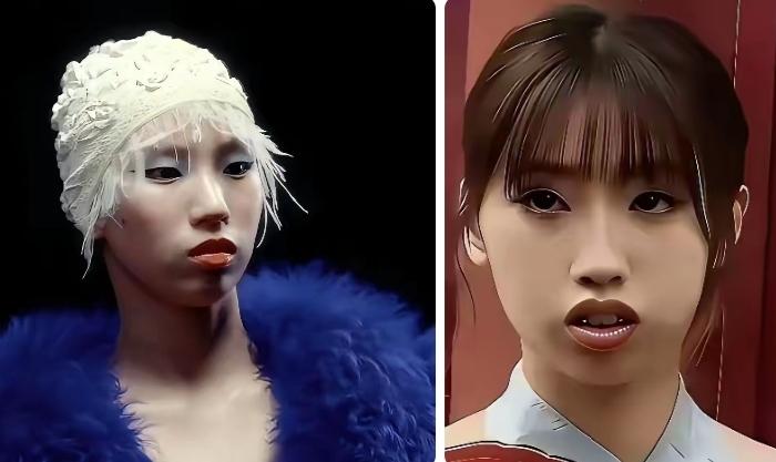 陈芋汐和徐朵撞脸了！一个是来自上海的跳水冠军，一个是冯小刚的养女，身处文艺圈。