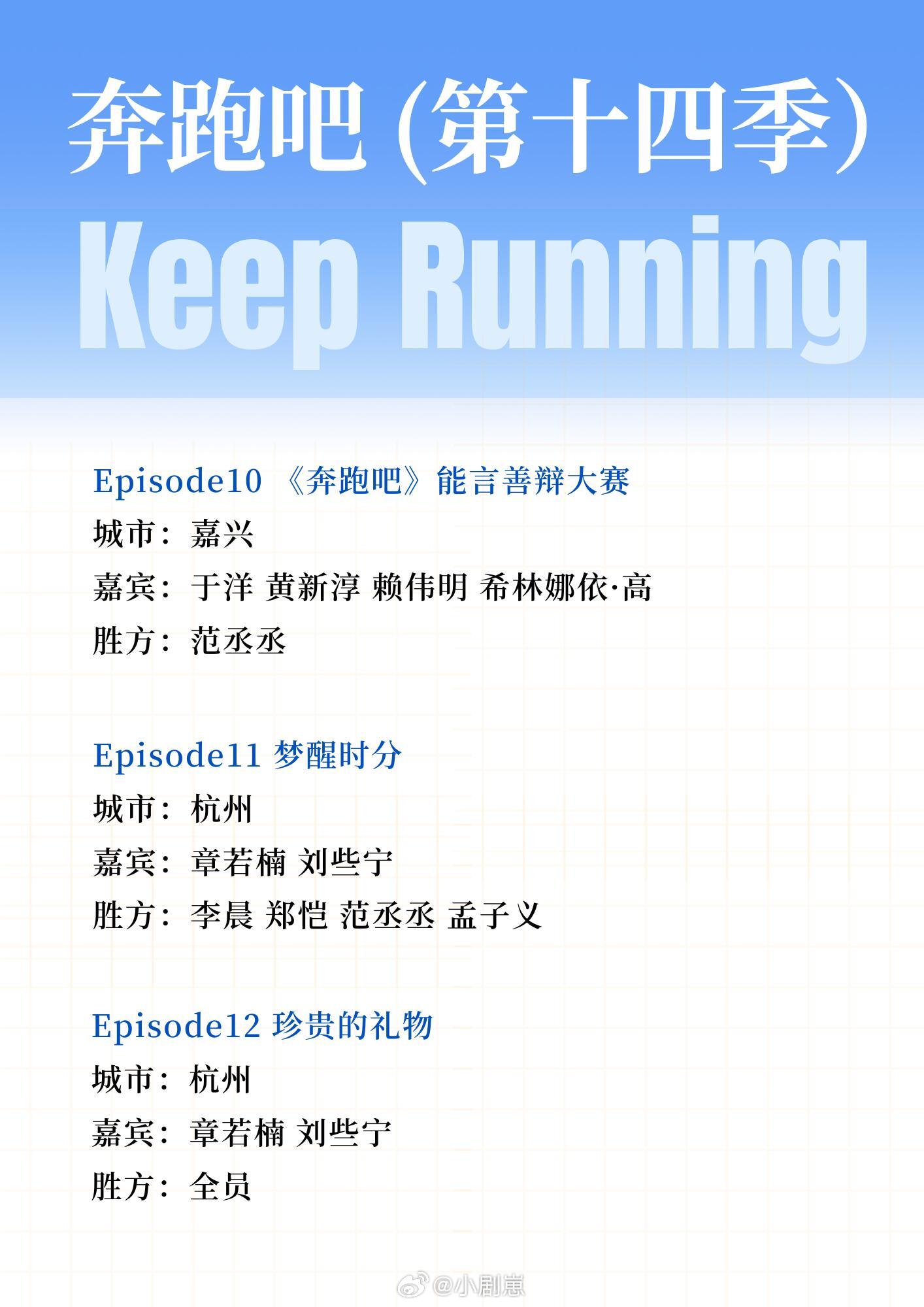 奔跑吧综艺｜跑男全集回顾——第1️⃣4️⃣季奔跑吧‖