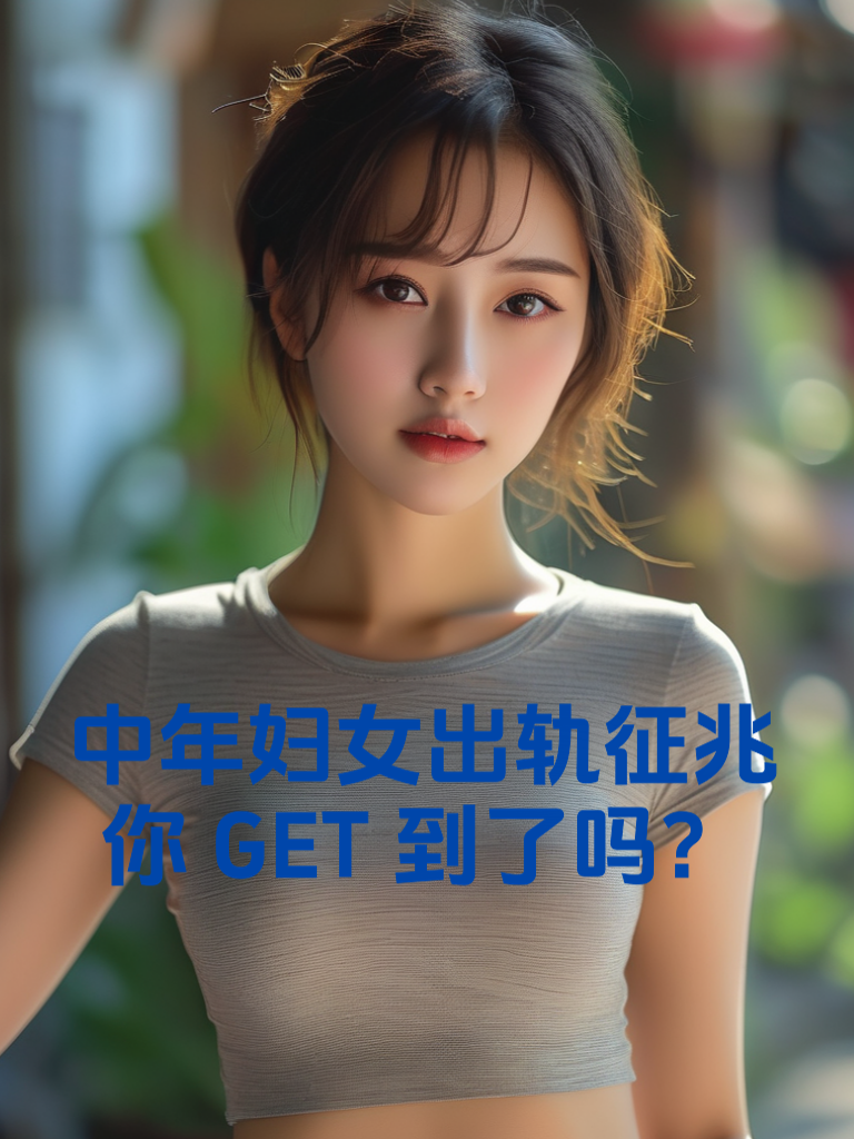 中年妇女出轨征兆，你GET到了吗？