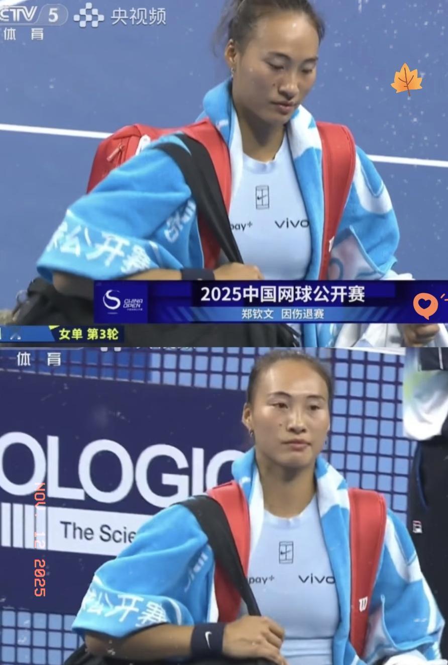 我的天！郑钦文退赛了，因为她的右肘伤还没有完全好。郑钦文担任湖北队的旗手，退赛