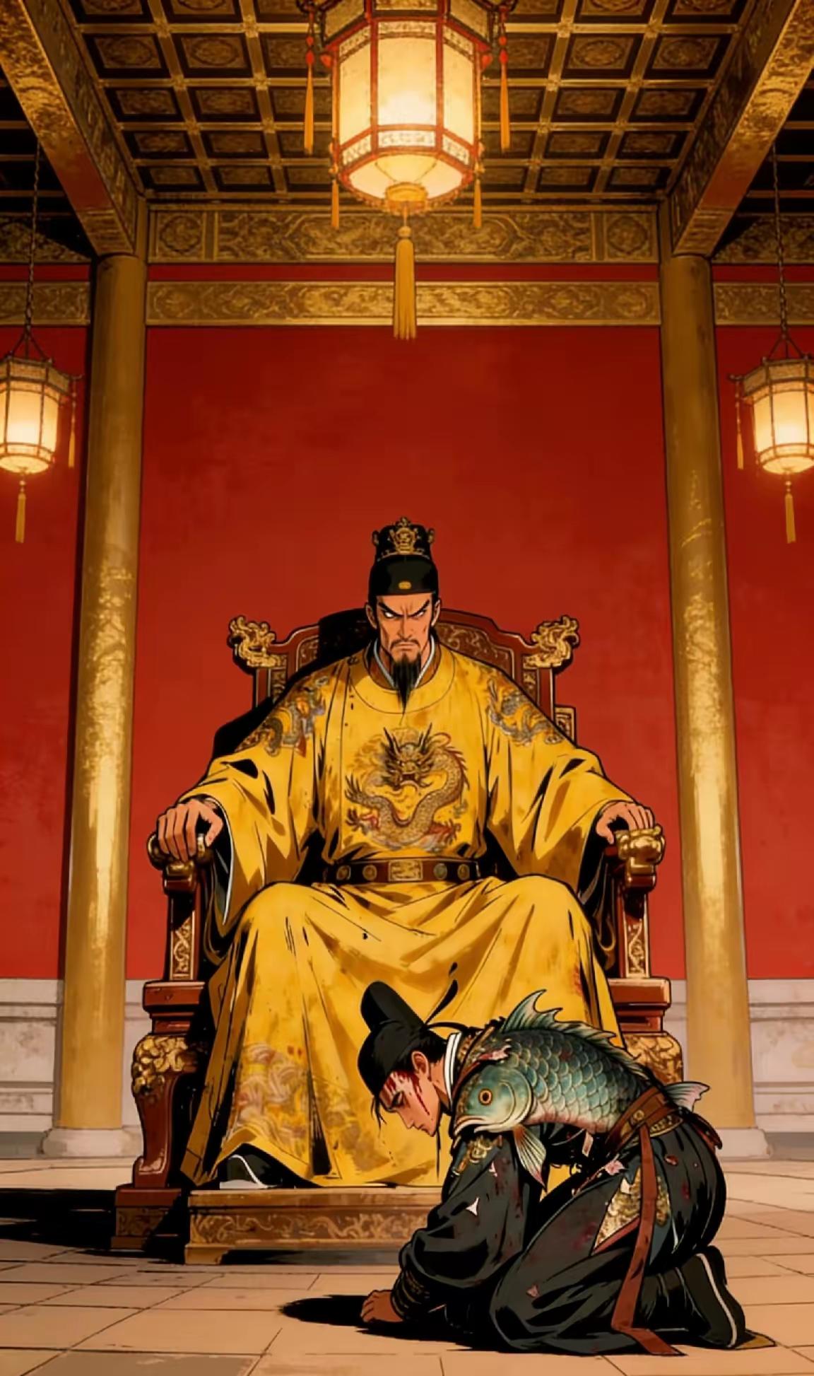 朱元璋当了皇上后，回凤阳老家时。刚走到村口，就撞见小时候一块儿放牛的发小，俩人一