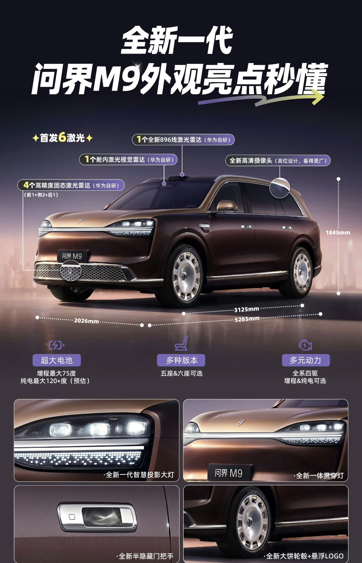 6颗激光雷达！尊界S800被M9背刺了！对手已哭晕在厕所