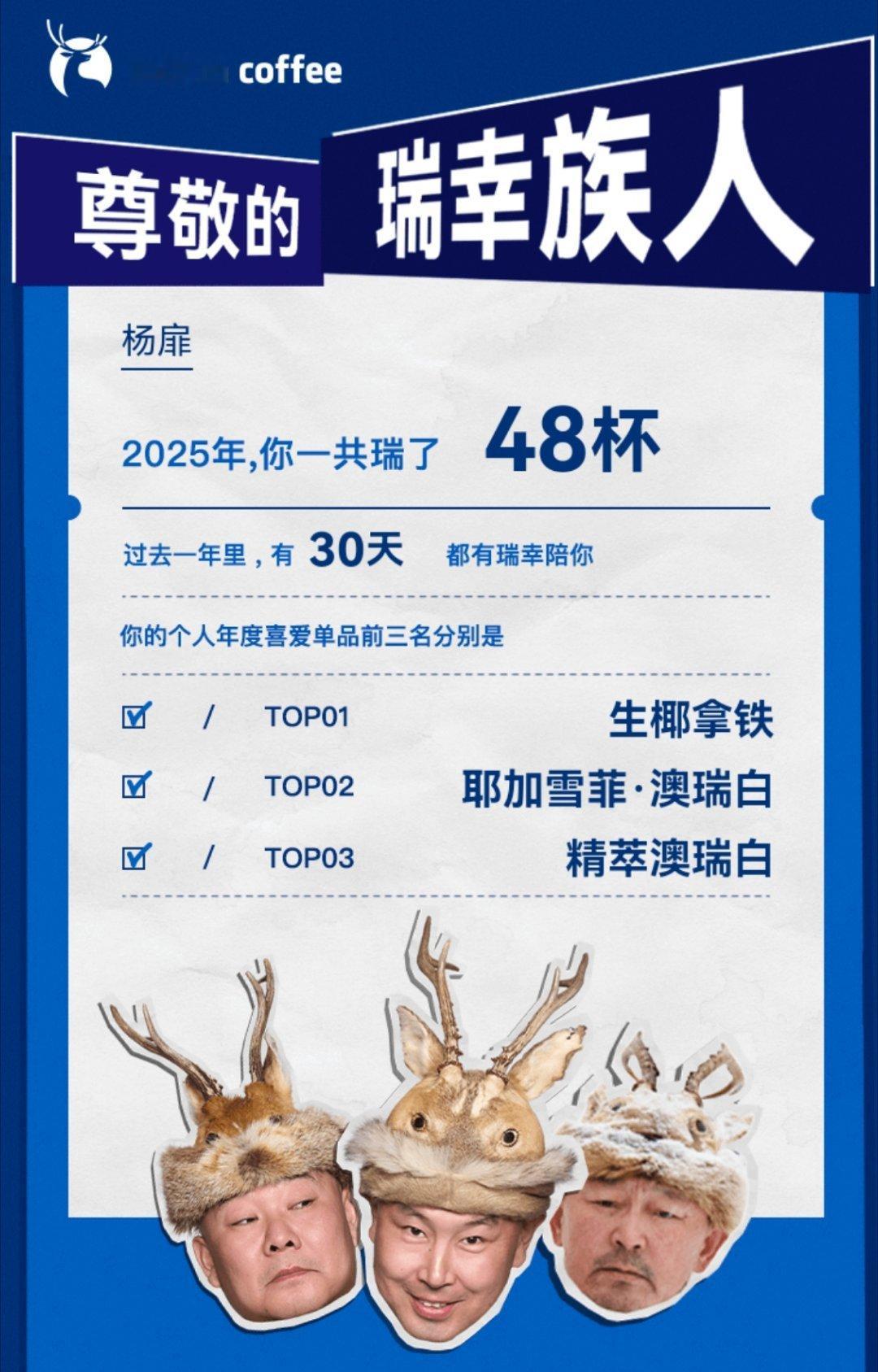 瑞幸咖啡年度盘点今年咖啡消费趋于理性。