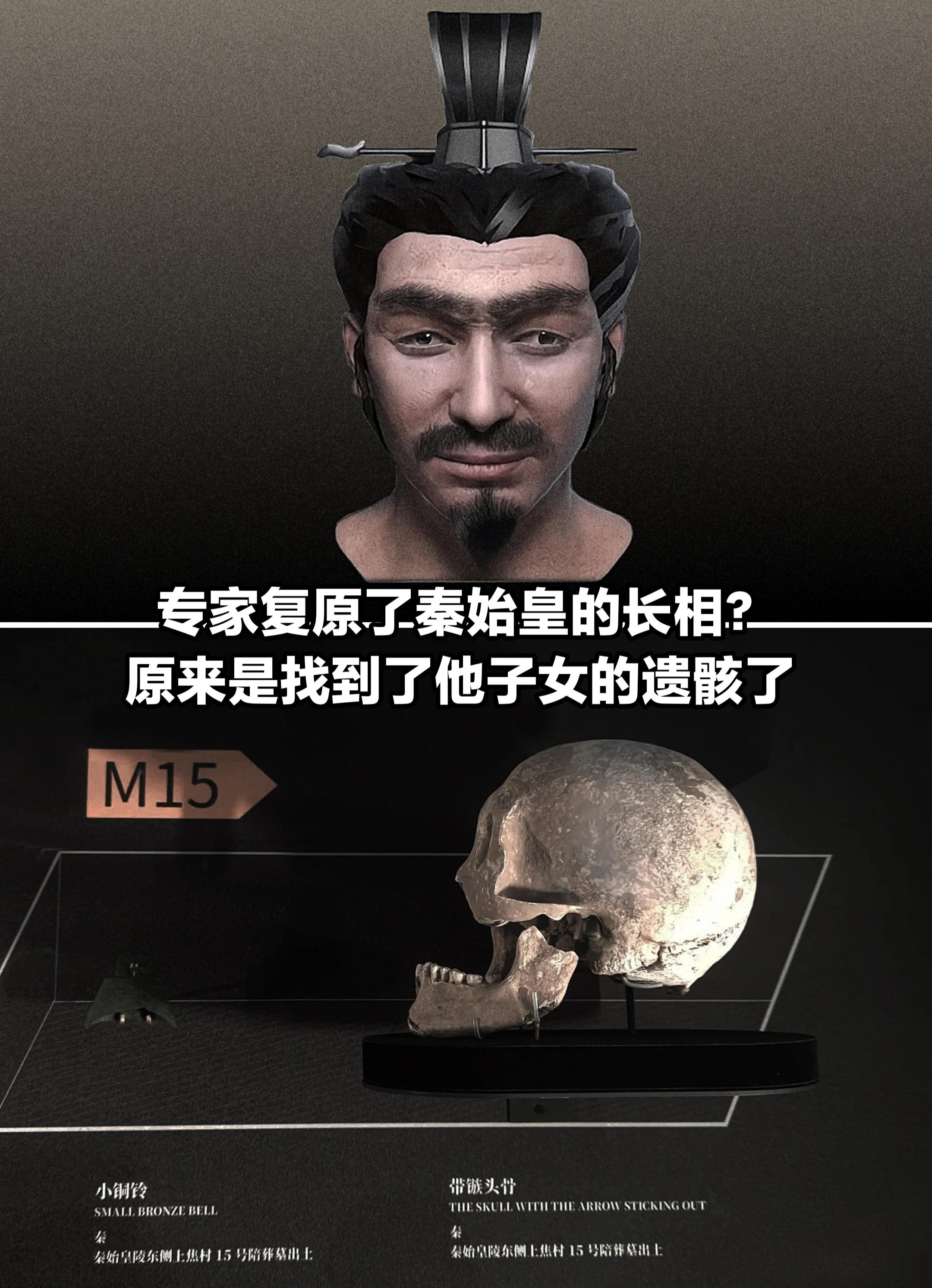 秦始皇复原相貌？原来是找到秦始皇子女遗骸。