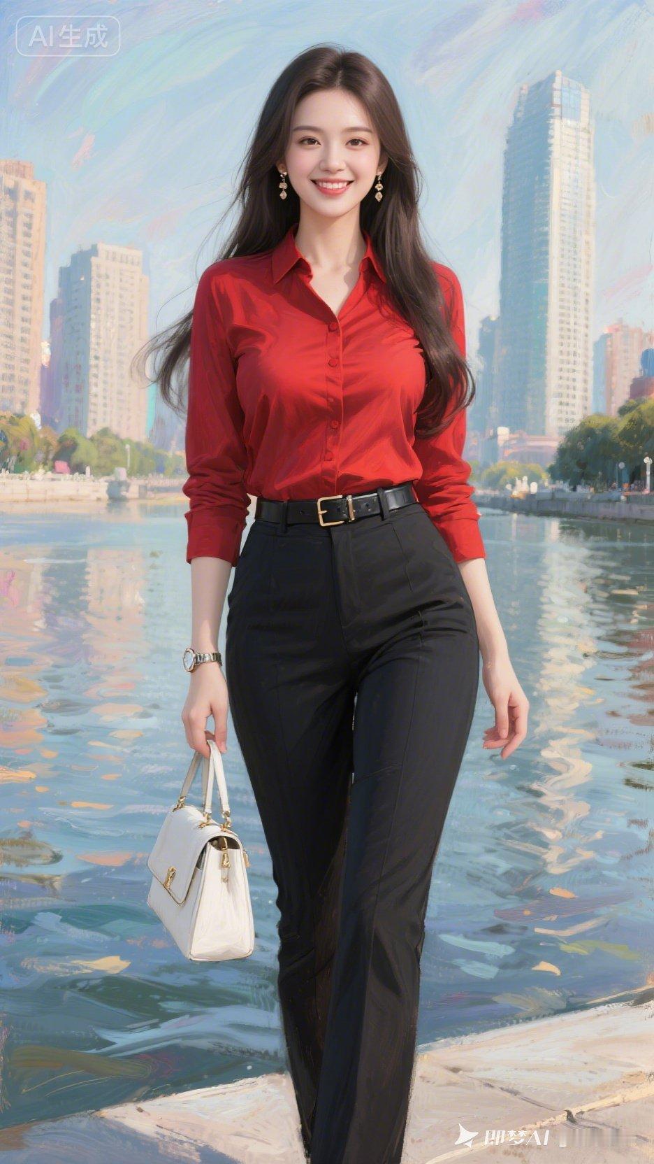 都市丽人穿搭指南：红黑配，时尚又干练！