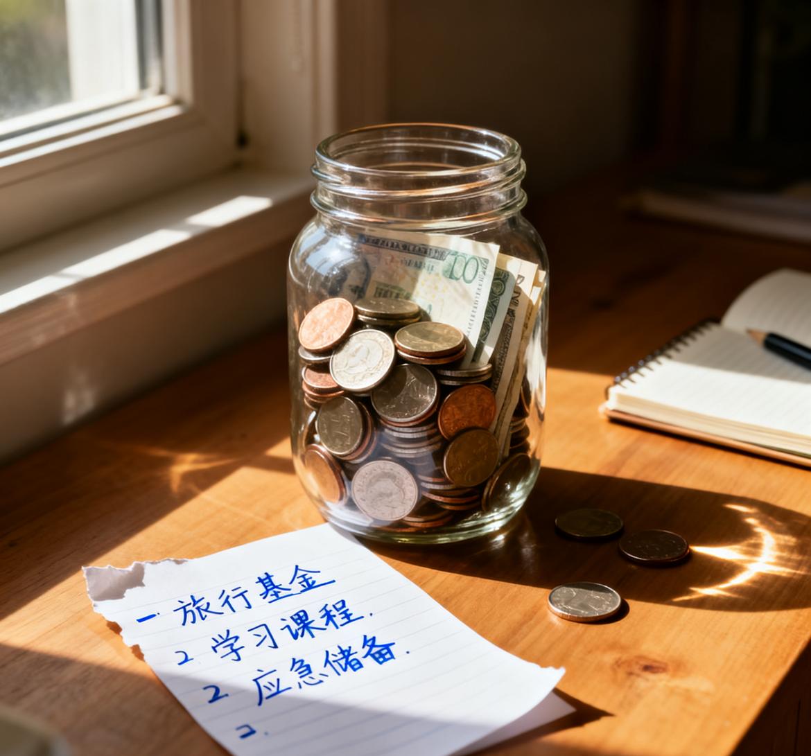 因为早早存钱，我活着比身边人轻松，我20多岁开始存钱，那时候刚跟我老公认识