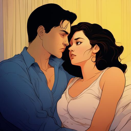 冷战一周，昨晚我主动钻进了他的被窝。洗得干干净净躺过去，胳膊刚搭上他腰，就觉他浑