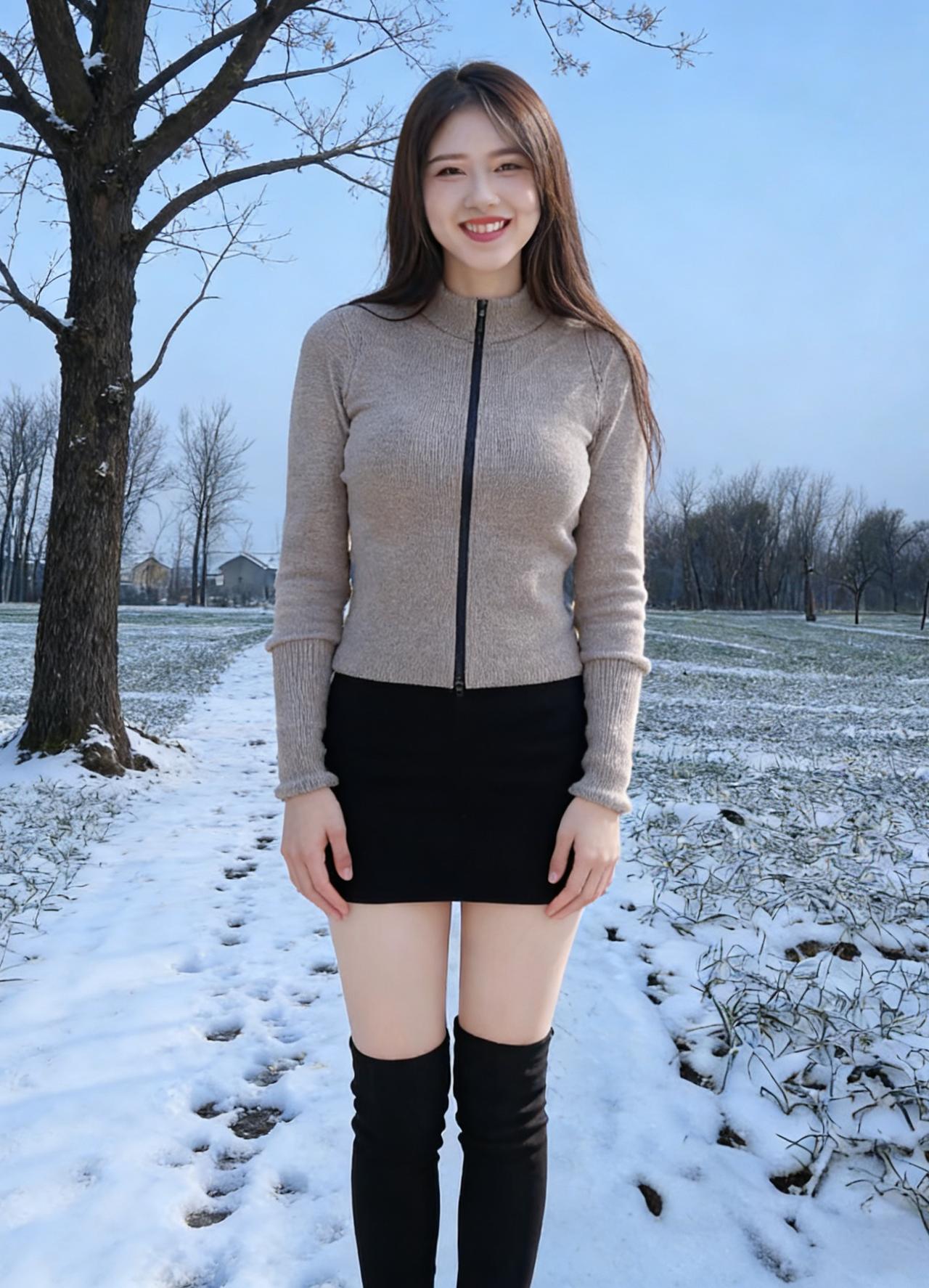 风掠过乡野的残雪，揉碎了天边的云土路蜿蜒，牵着枯树的枝桠，伸向远方的村你站在