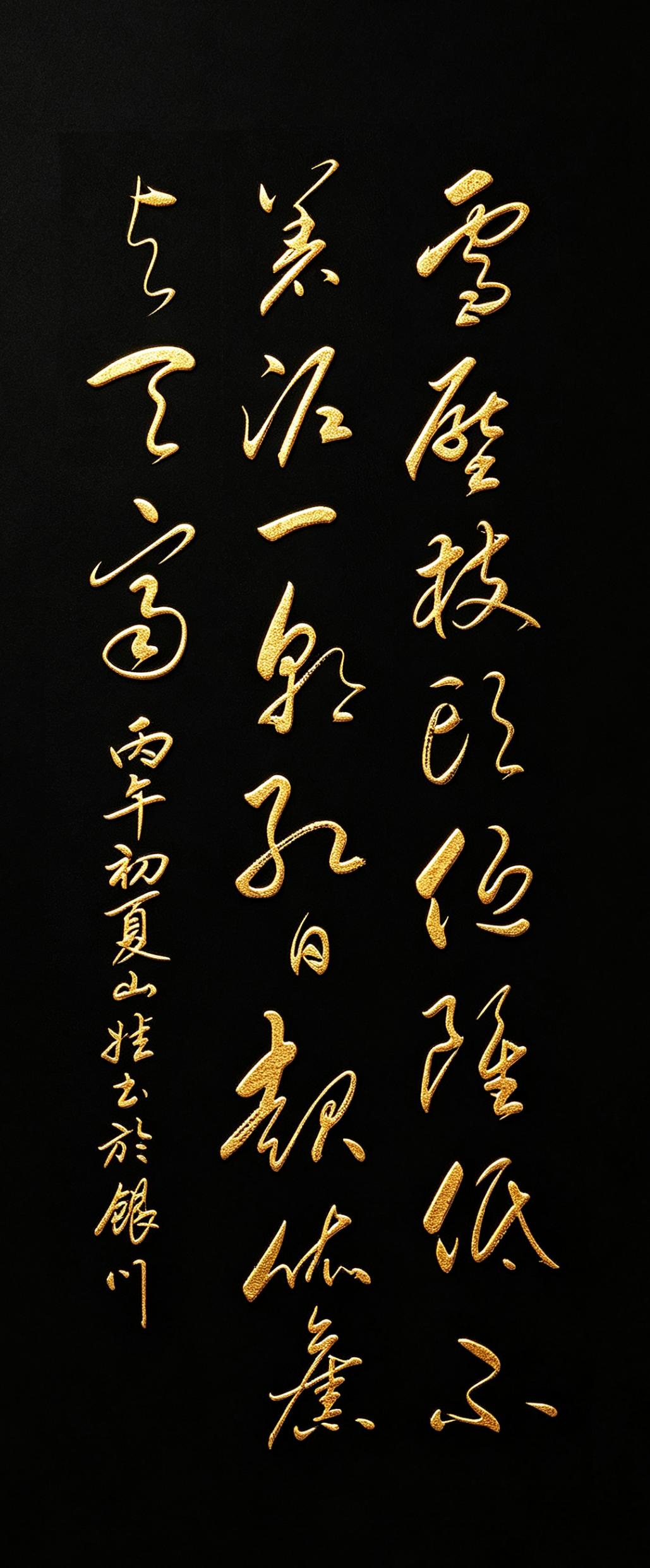 更正：昨天写了一幅作品，有三处与原文不附，今特此修改重新书写！这幅书法作品是明
