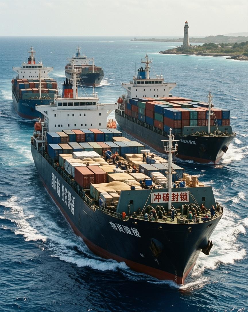 埃菲社3月23日报道了一件事，听着挺暖的。受加沙援助船队启发，一支声援古巴的“我