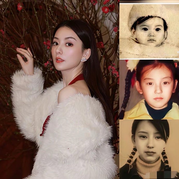 方媛小时候的长相就不简单。注定要嫁个有钱人。​​​