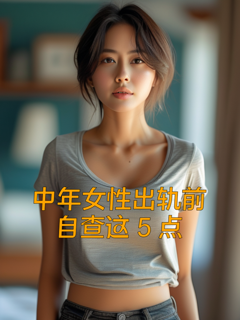 中年女性出轨前，自查这5点