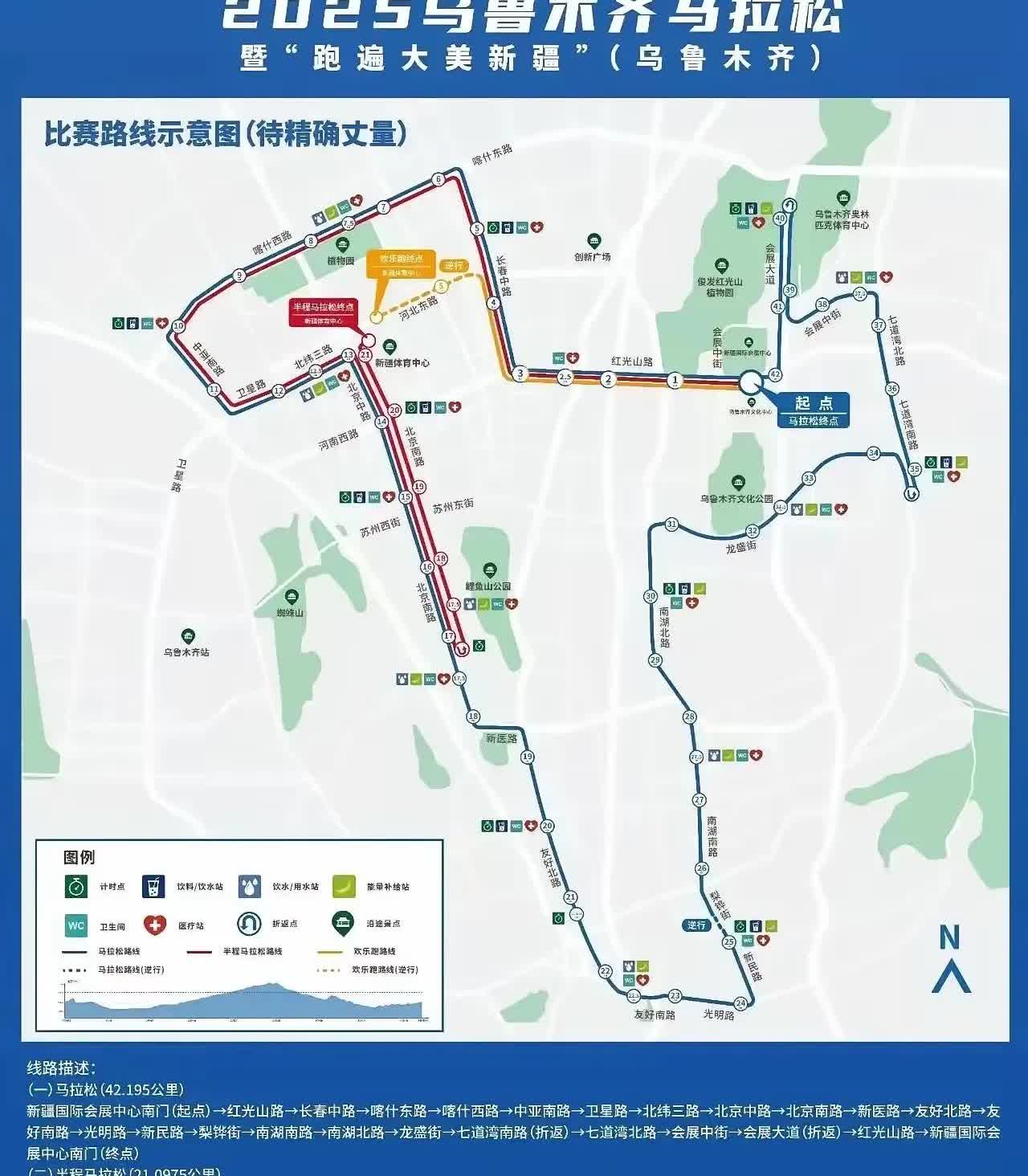 今年8月31日举办的2025乌鲁木齐马拉松，首次把全程封闭路线放在了闹市区里，这