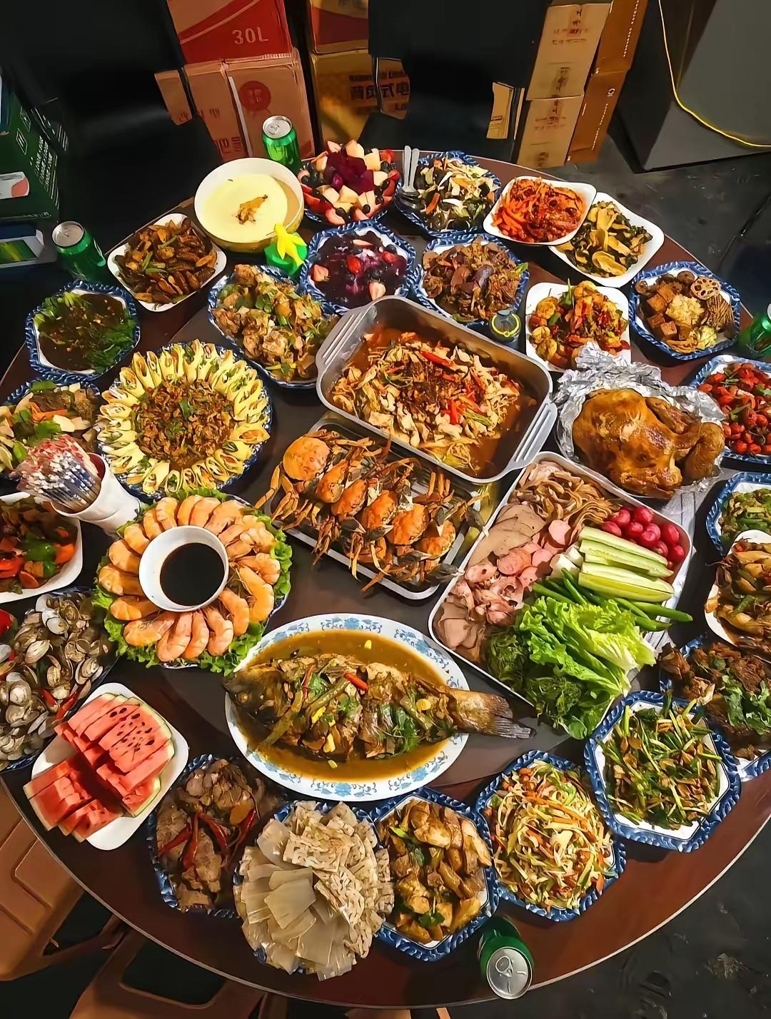 这一桌菜在江浙一带属于啥级别家庭？