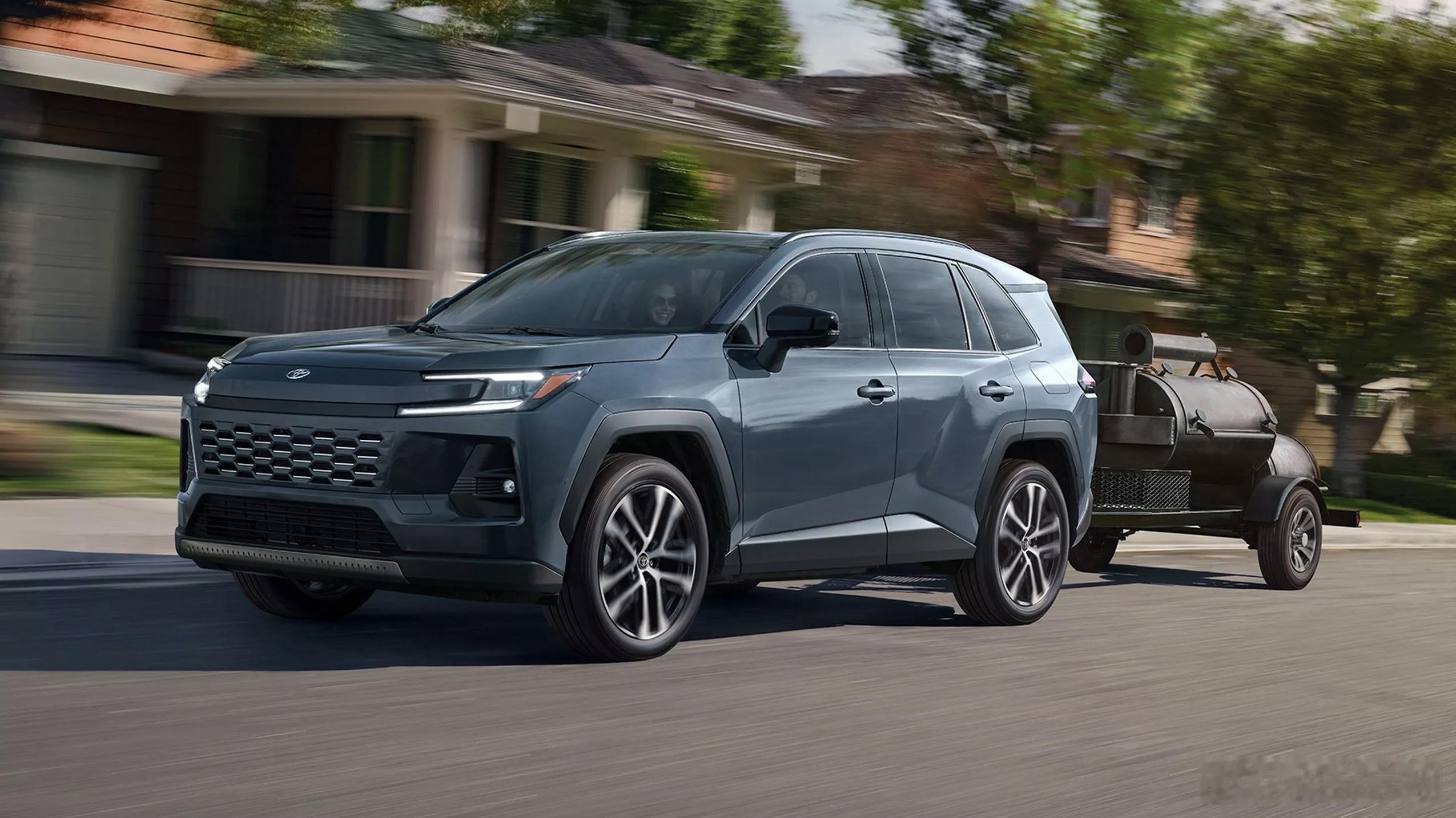 全新一代丰田RAV4这次的换代有点小惊艳！除了普通版，还有越野版、GR运动版一家