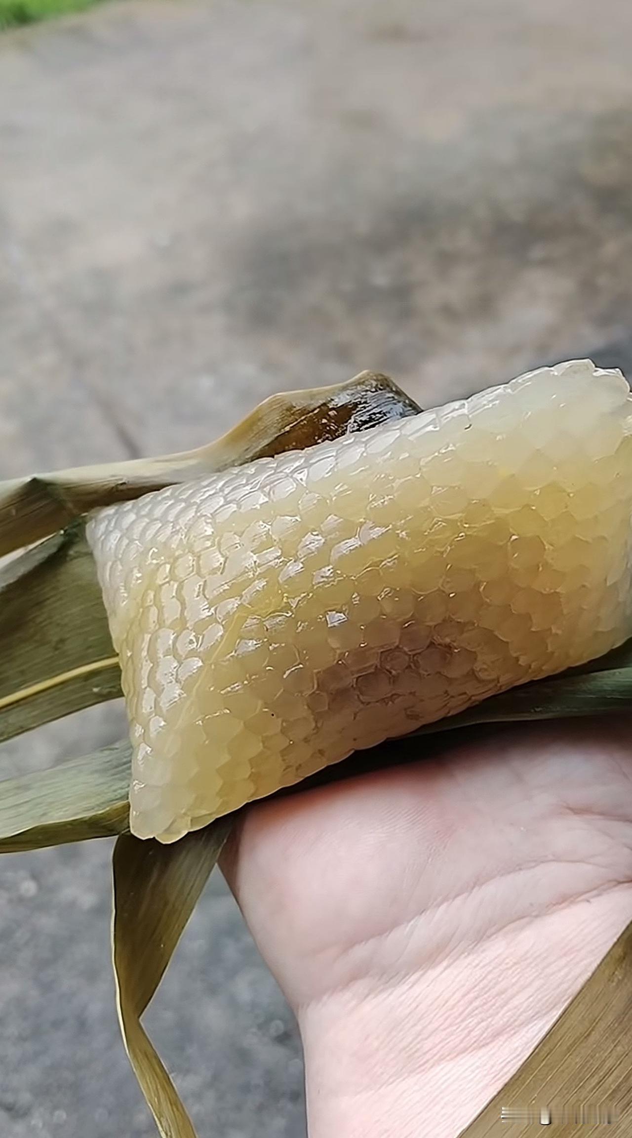 谁吃过晶莹剔透的西米粽[呲牙笑]