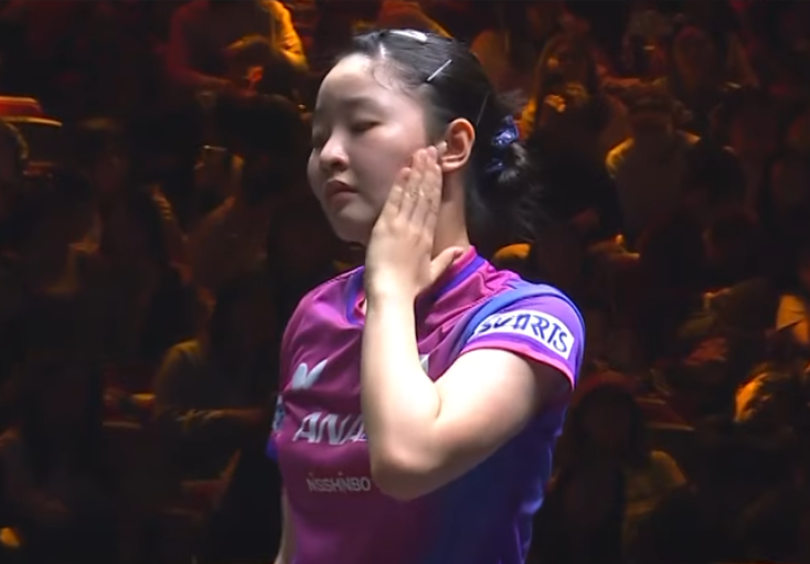 哈哈，张本美和又被鳗鱼4:0零封美和与别人打，经常打出神仙球，和鳗鱼打，