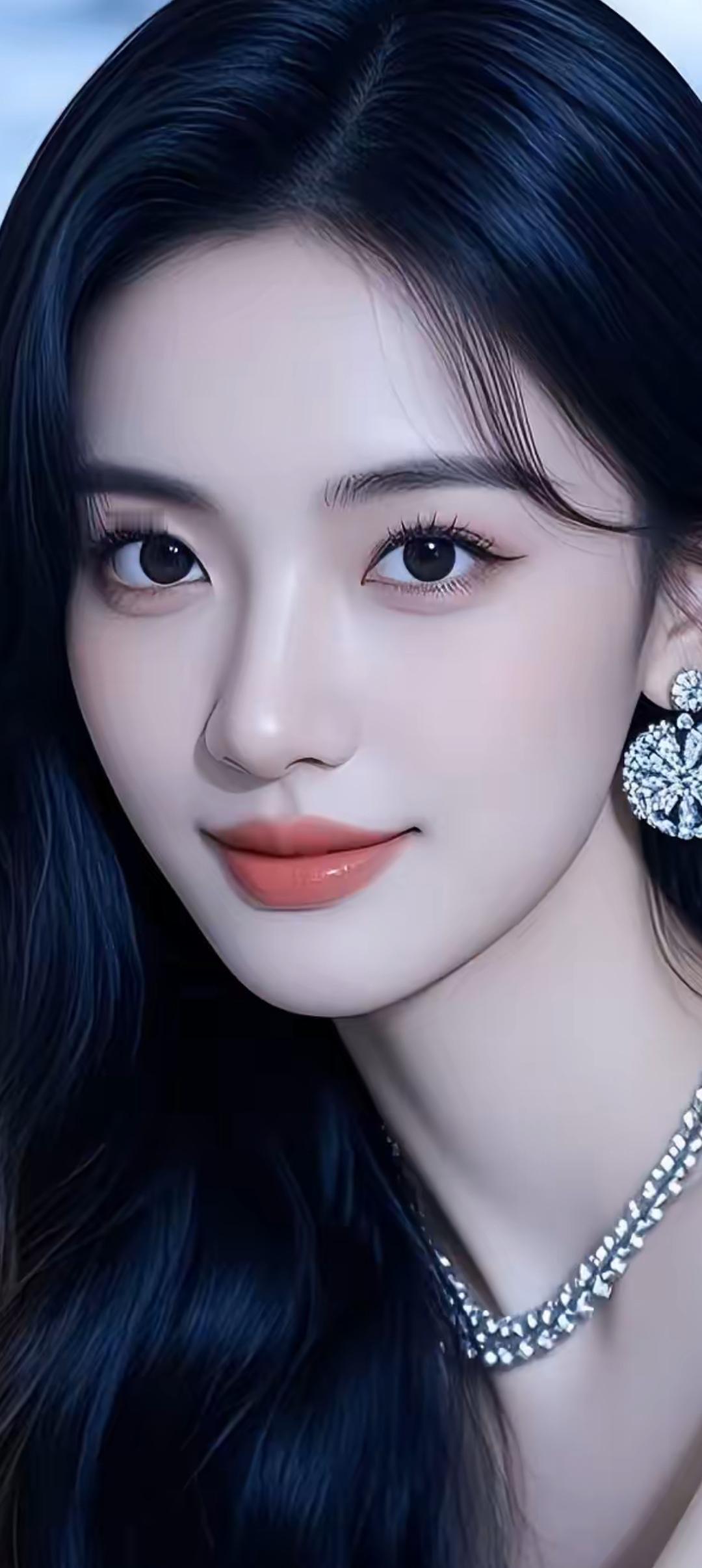 优雅黑发，闪耀珠宝，气质女神！💎✨