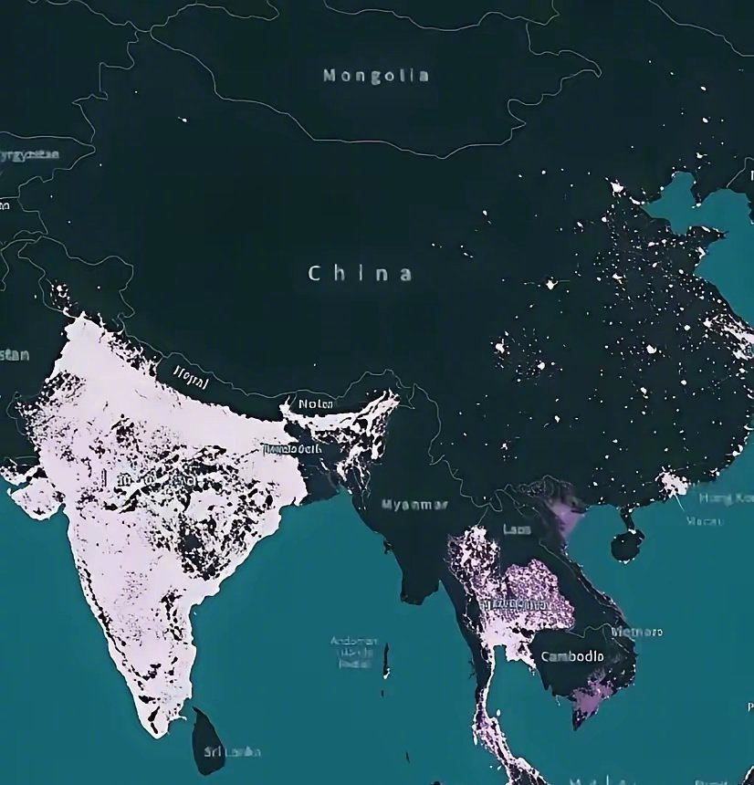 阿三做的亚洲发电能力对比图
