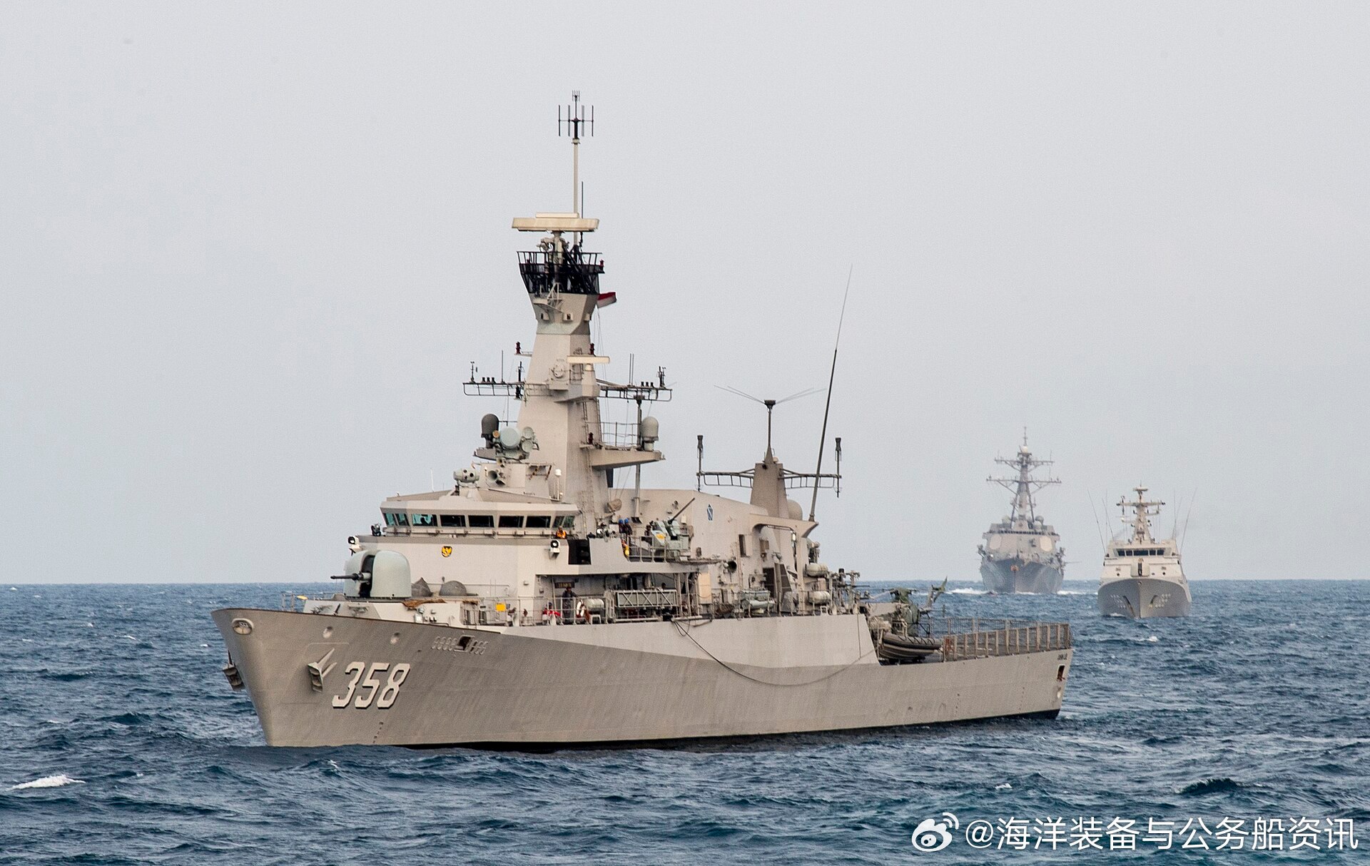 台岛周边海上执法据“国防部发布”8月11日消息，8月中旬，中国海军054A型导