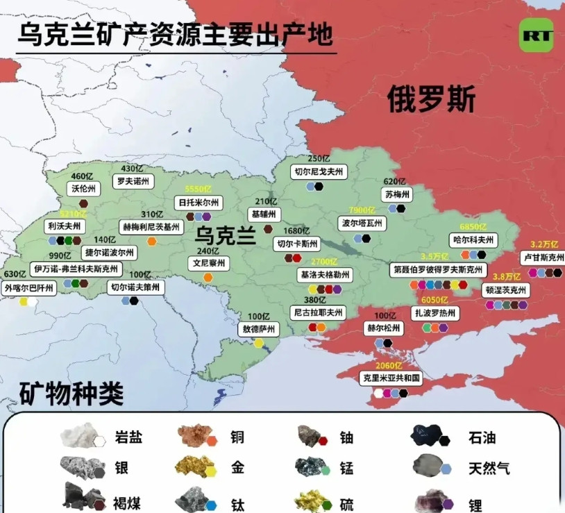 乌东矿产保守17万亿美元？乌克兰东部地区不愧是一块矿产资源极度丰富的大肥肉，据