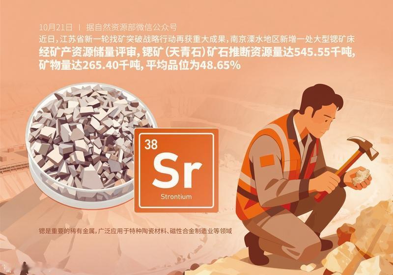 溧水盆地的大型锶矿会带来哪些经济价值我国新发现大型锶矿床我国在溧水盆地新发现