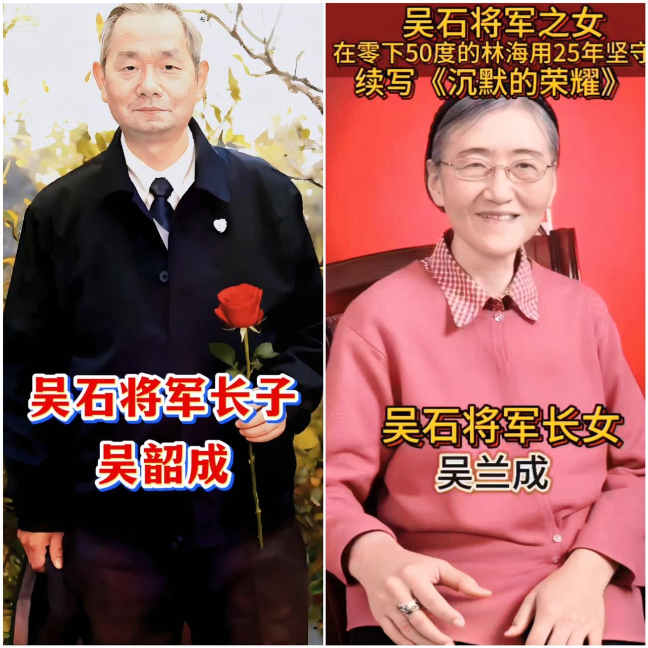 吴石的后人有点意思，明明父亲是潜伏台湾的烈士，大名鼎鼎的“密使一号”，儿子吴韶