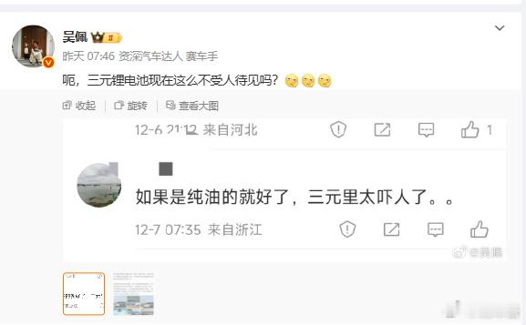 讲真，大部分人买车前不知道三元锂是什么，磷酸铁锂是什么只有他们打算买车，然后上网